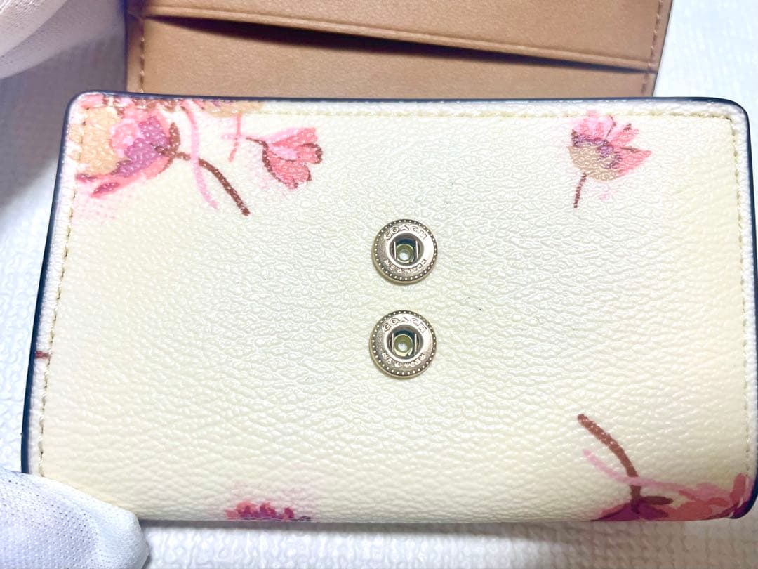 未使用 正規品 COACH コーチ キーケース 花柄 フローラル ピンク 鍵入れ