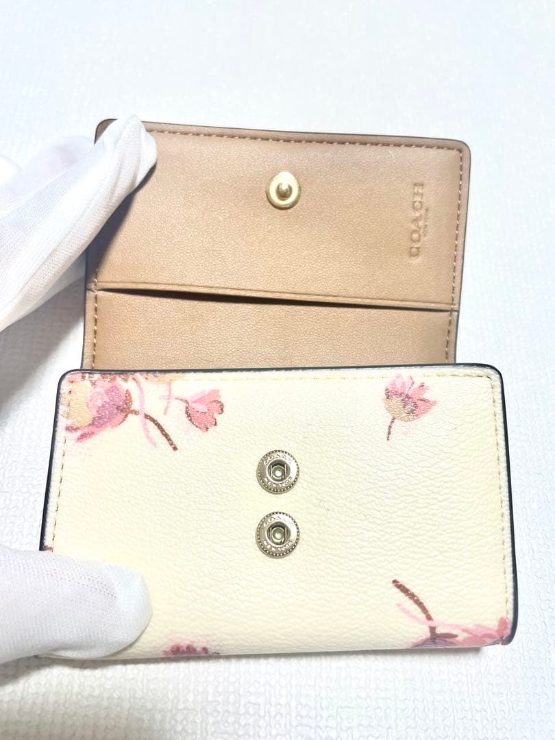 未使用 正規品 COACH コーチ キーケース 花柄 フローラル ピンク 鍵入れ