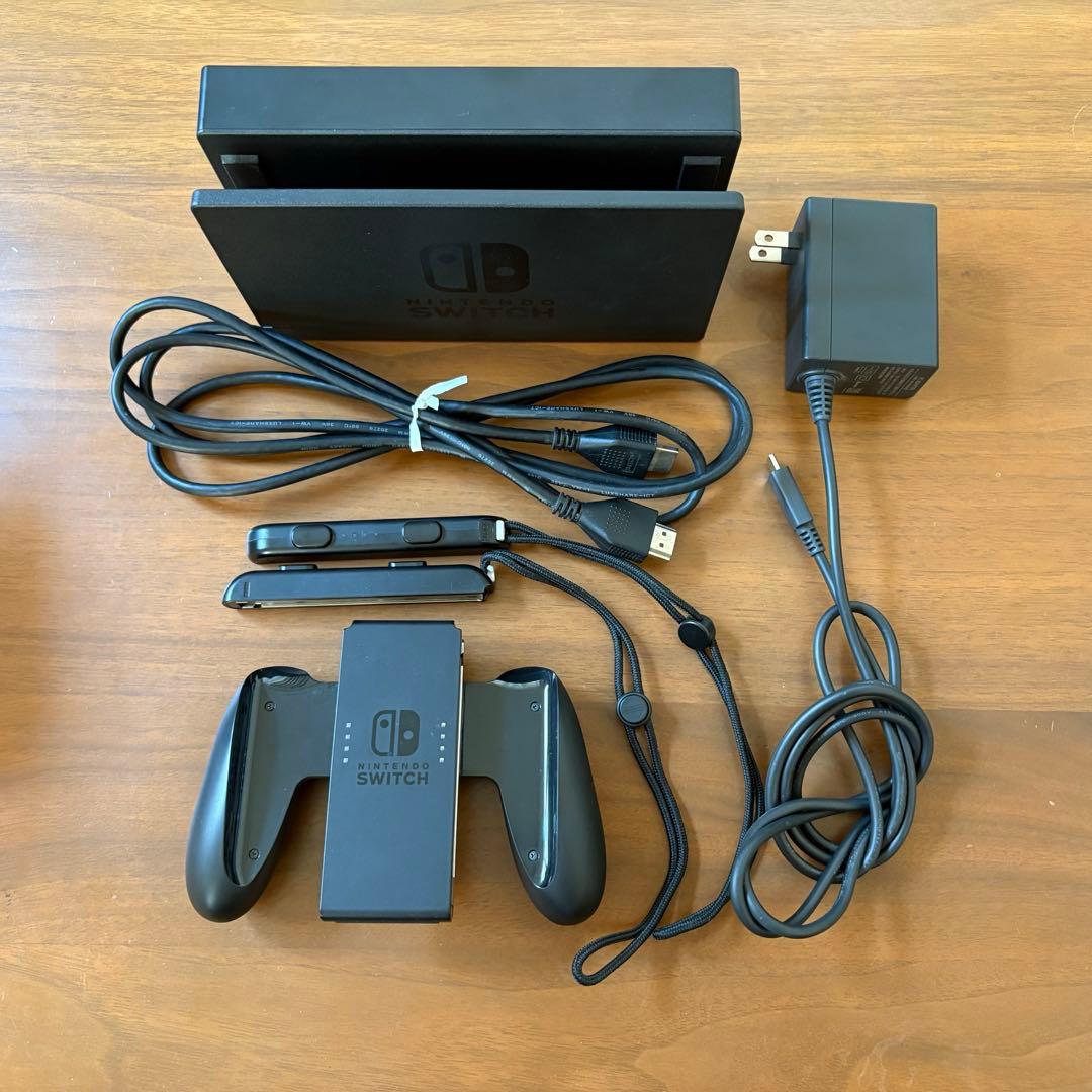 【動作確認済/箱・ケーブル類付】Nintendo Switch本体（グレー）