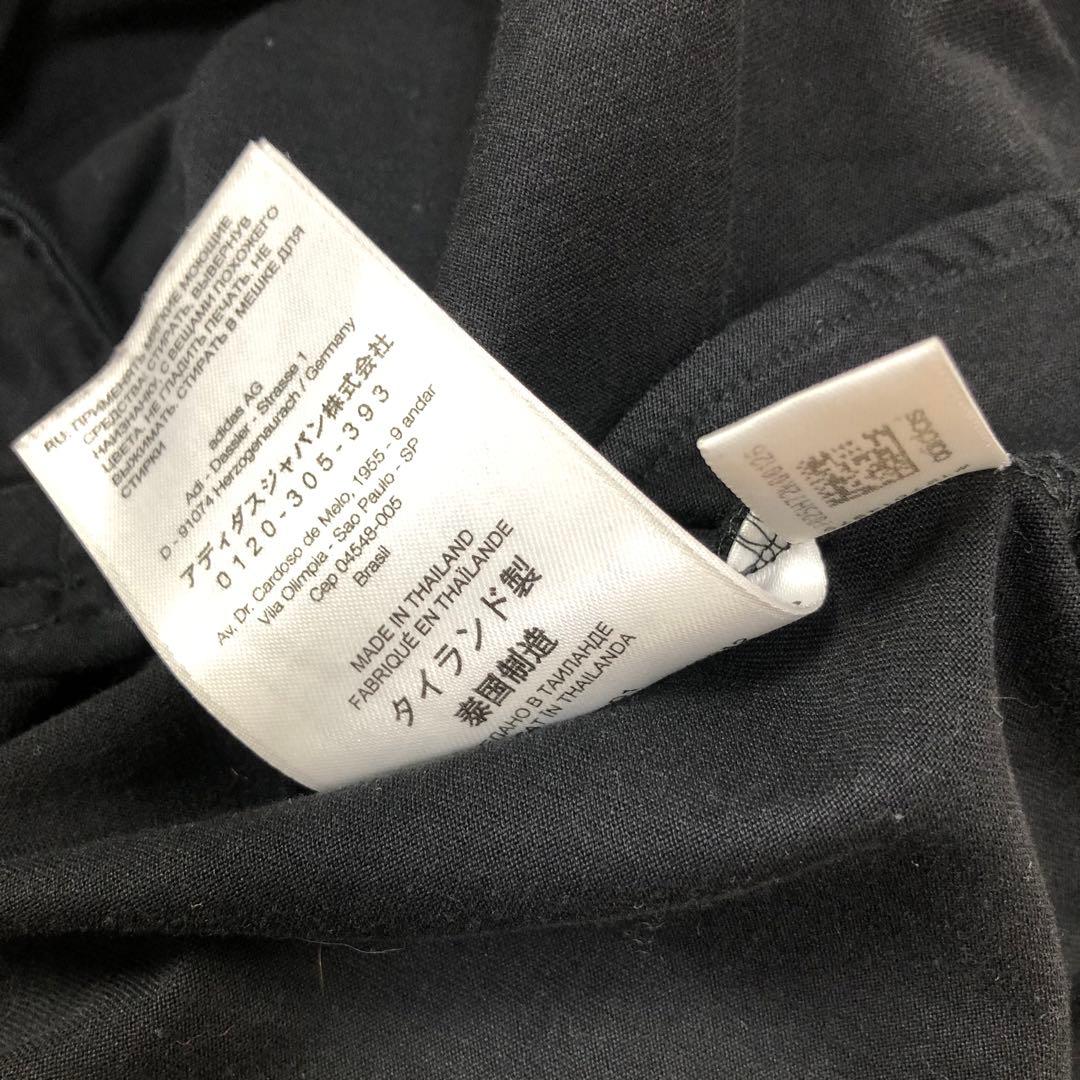 Y-3 ワイスリー ドローコード 半袖ロングワンピース 黒