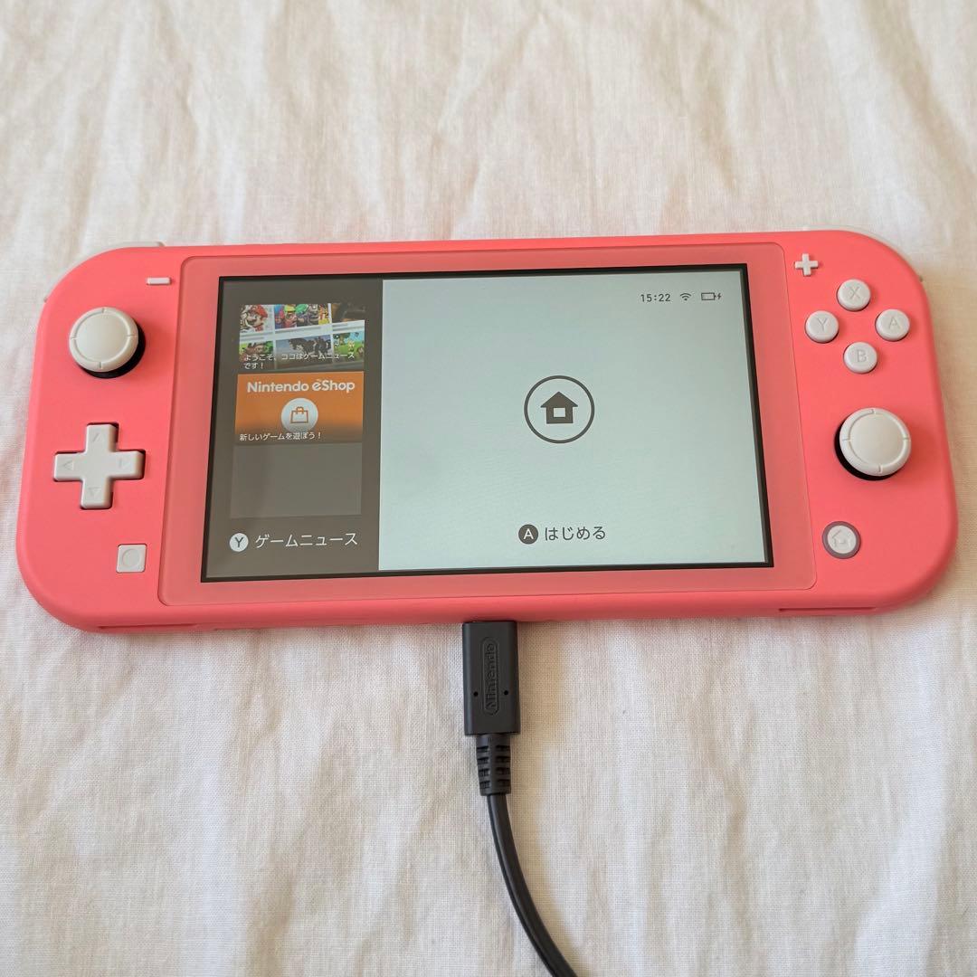 Nintendo Switch Lite コーラル 美品 充電器付き 箱あり