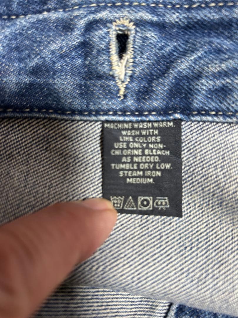RRL デニムジャケット コーデュロイ襟付き