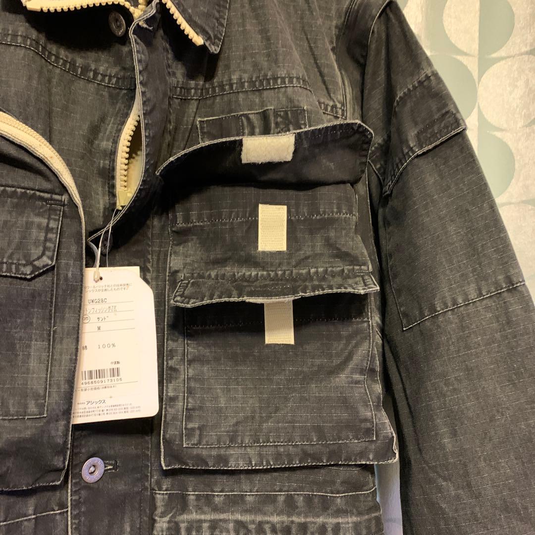 アシックス woodrich 釣りジャンパー ジャケットフィシングベスト