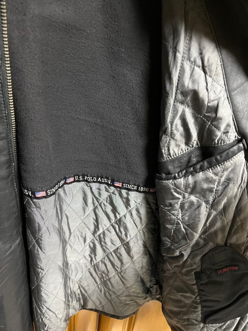 Polo レザージャケット　ブラック