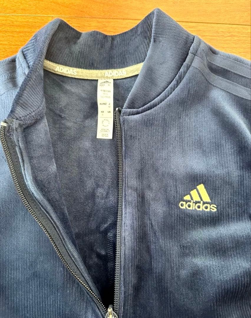 【新品】adidas golf ゴルフウェア　セットアップ　ネイビー　秋冬