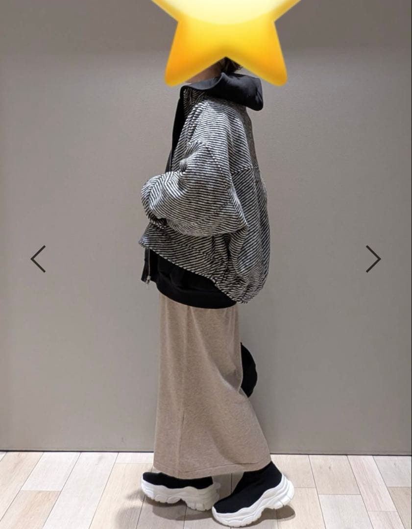 【新品・未使用】LEPSIM パフエアZIPBIGフーディー ブラック