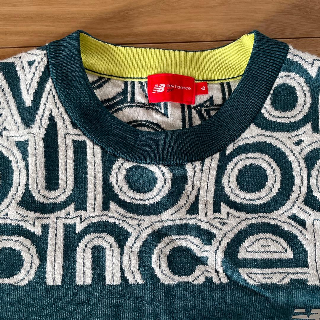 New Balance ロゴ入りセーター Lサイズ ダークグリーン