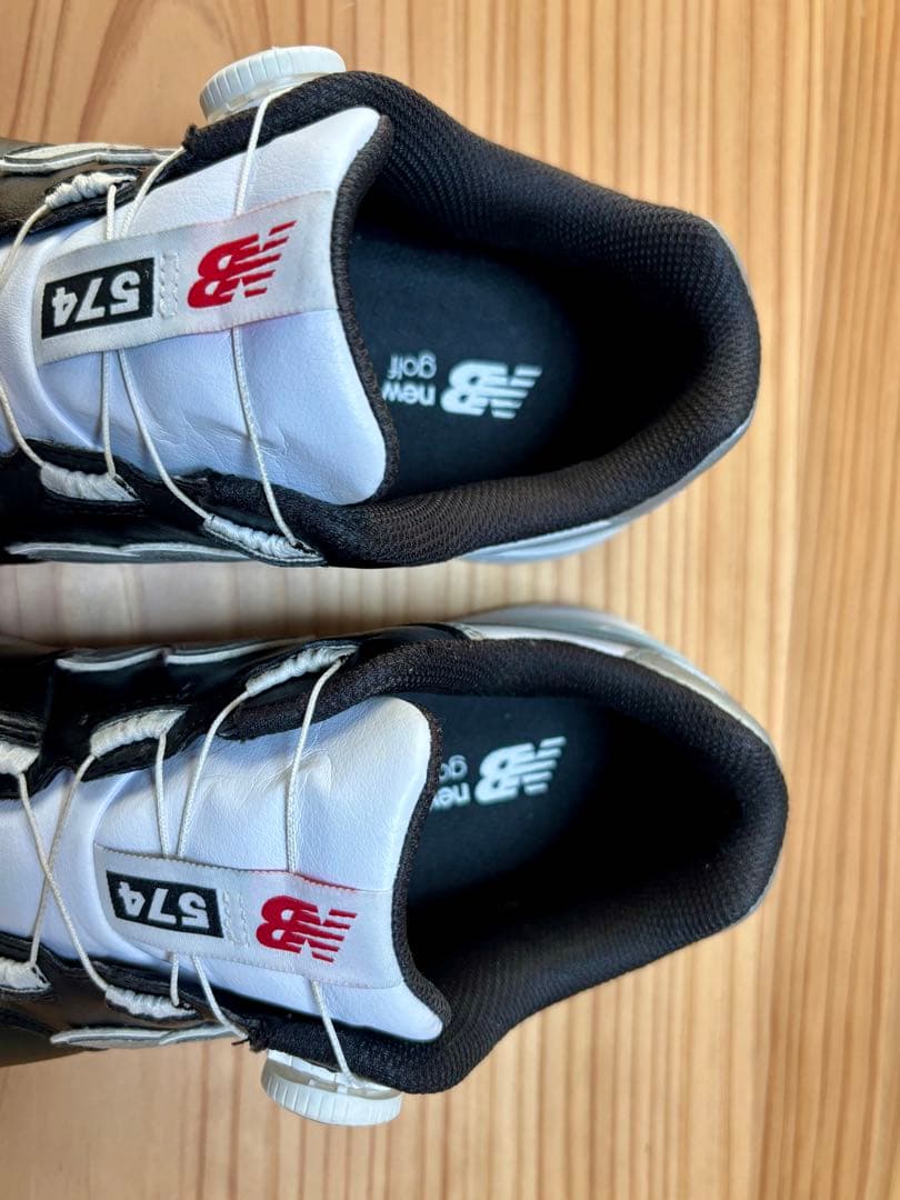 New Balance 574 ブラック/ホワイト シューズ