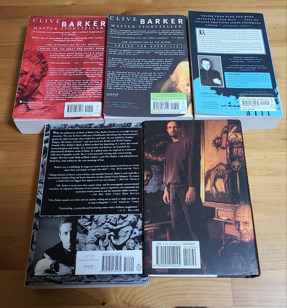 洋書 Clive Barker Set of 5