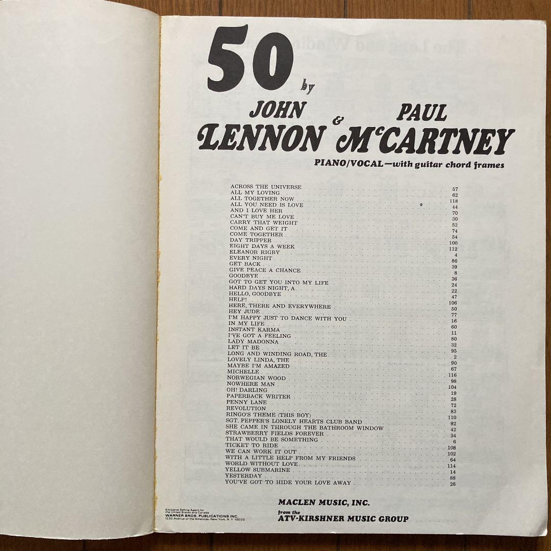 ビートルズ(Beatles)1970年レア&希少！洋書スコア採譜・楽譜集/全7冊