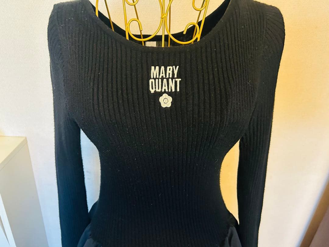 美品　MARY QUANT ブラック ロングワンピース　マキシ丈　フリーサイズ
