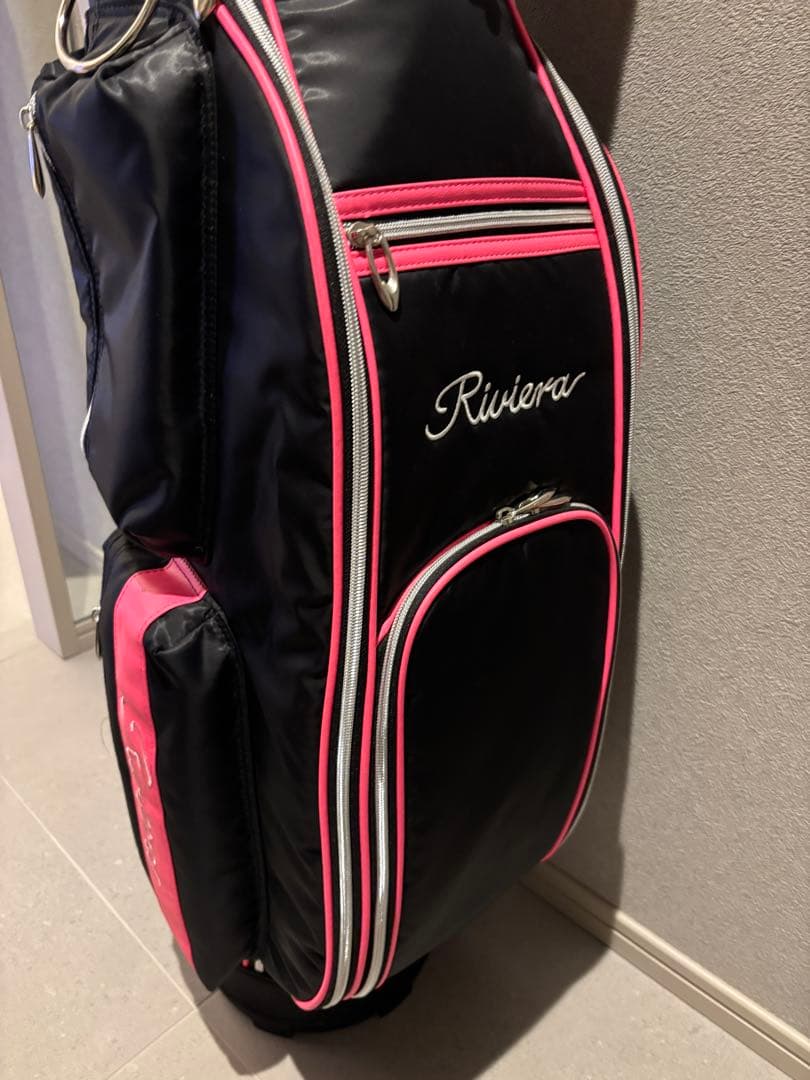 【新品未使用】Riviera リヴィエラ ゴルフ キャディバッグ ピンク