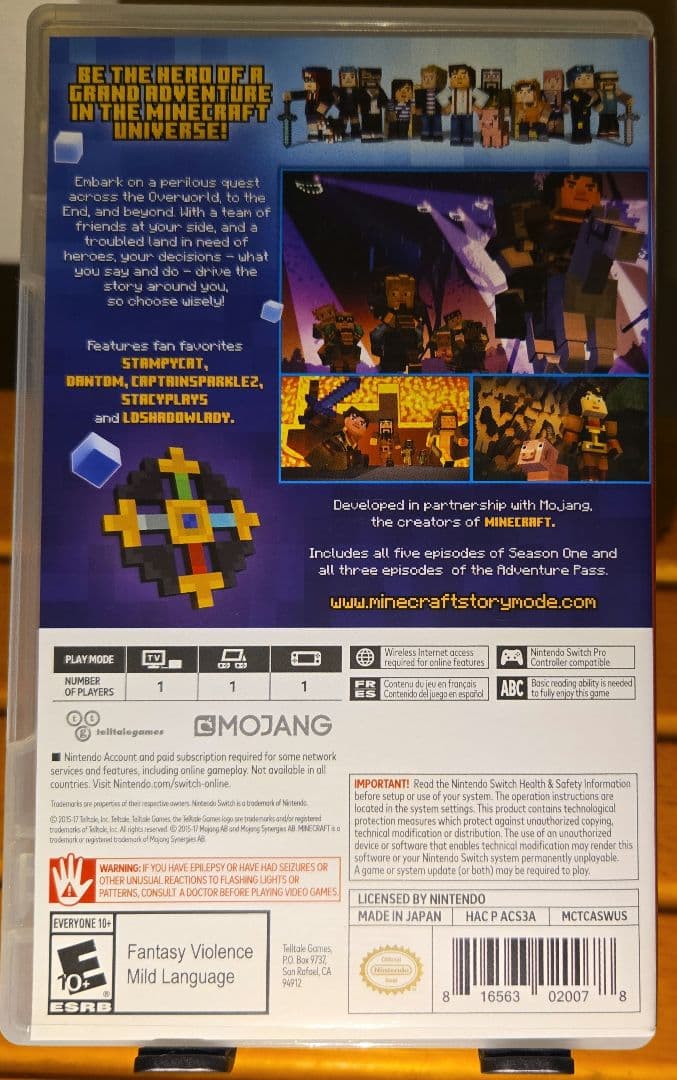 【北米版】Minecraft: Story Mode