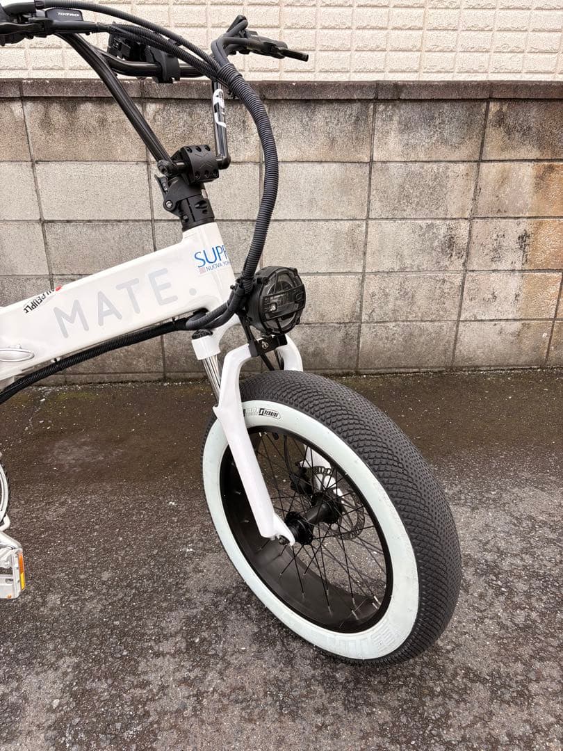 MATE X ICE WHITE カスタム多数 電動アシスト自転車 メイト自転車