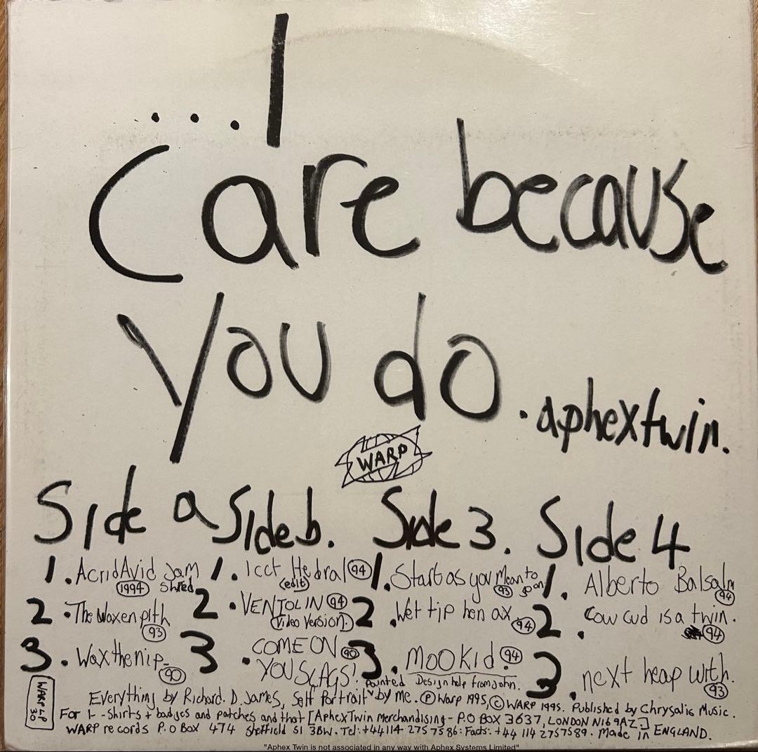 Aphex Twin ‎/…I Care Because You Do アナログ