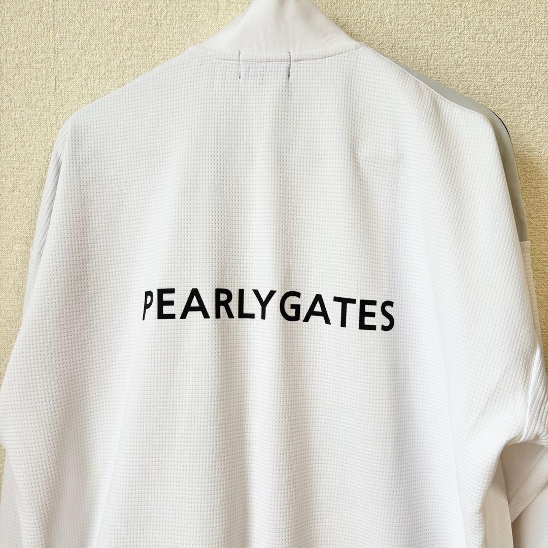 【極美品】PEARLY GATES トラックジャケット ホワイト　6（XL相当）