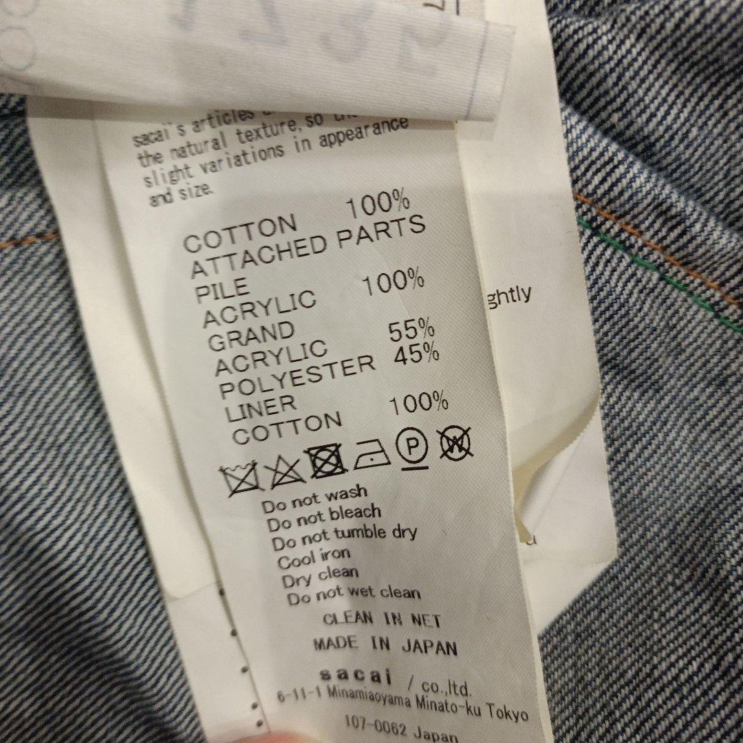 【良品販売君さま専用】sacai18-0175M デニムパッチワークジャケット