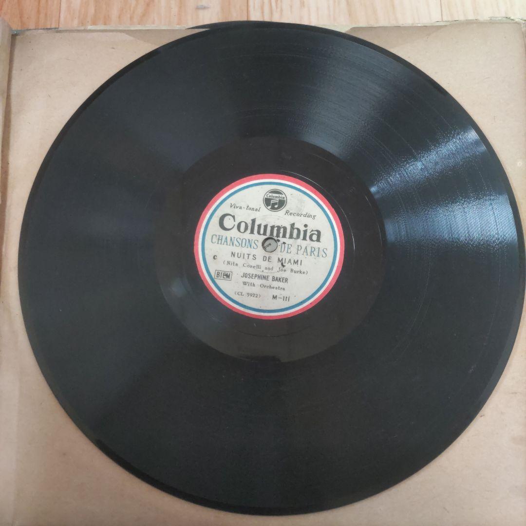 SPレコード　Chansons de Paris Columbia 5枚