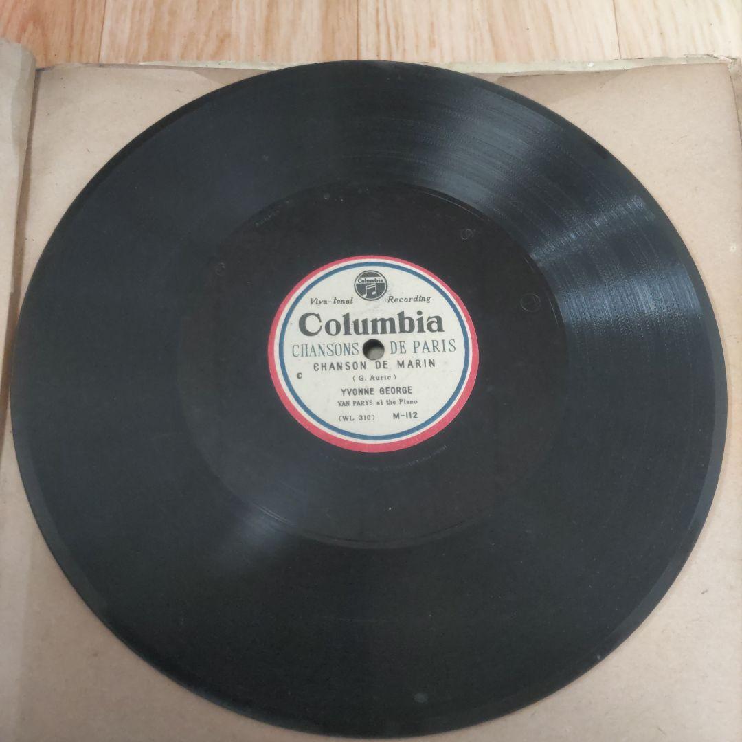 SPレコード　Chansons de Paris Columbia 5枚