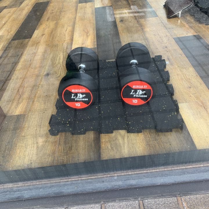ラバーラウンドダンベル　　45kg  2個