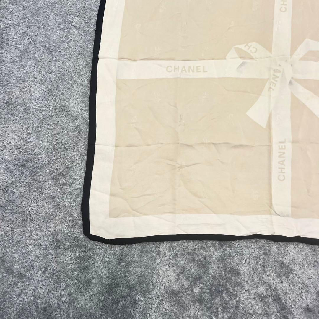 CHANEL シャネル スカーフ 大判 ロゴ