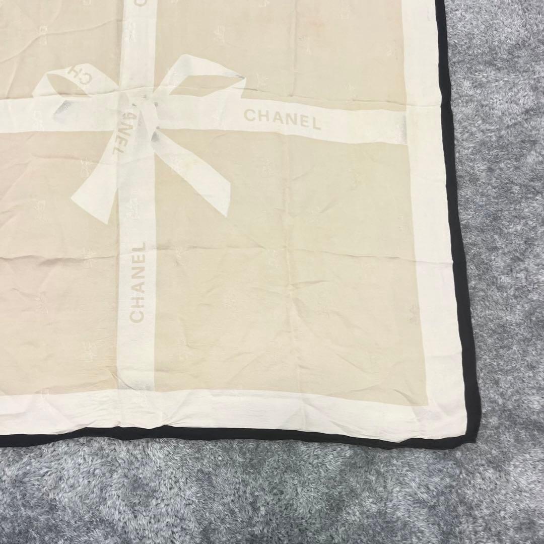 CHANEL シャネル スカーフ 大判 ロゴ