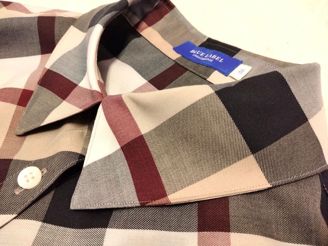 【美品】BURBERRY ブルーレーベル　チェックシャツ（長袖）サイズ38