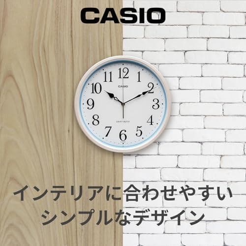 CASIO(カシオ) 掛け時計 壁掛け時計 電波時計 アナログ 夜間秒針停止 p
