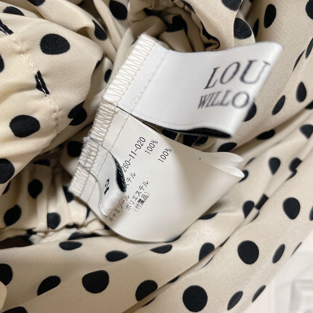 loulou willoughby 水玉ワンピース ドット ノースリーブ M
