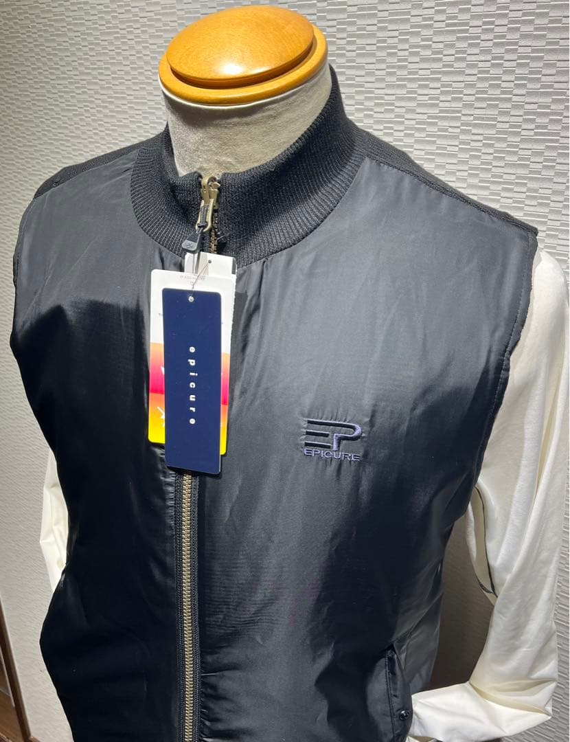 ◇エピキュール◇epicure◇ゴルフウェア◇リバーシブル◇ニットベスト◇タグ◇