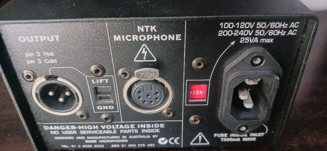 RODE NTK 真空管コンデンサーマイク