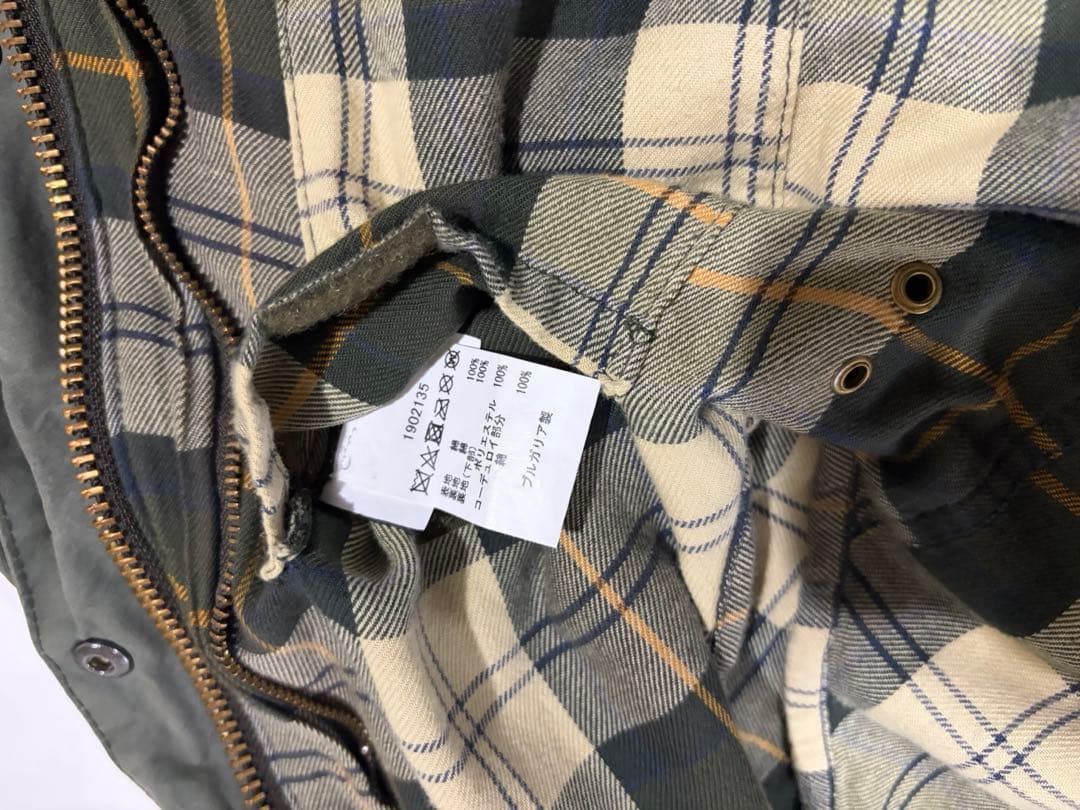 barbour　白タグ　ビデイル　ウォッシュド　セージ　38