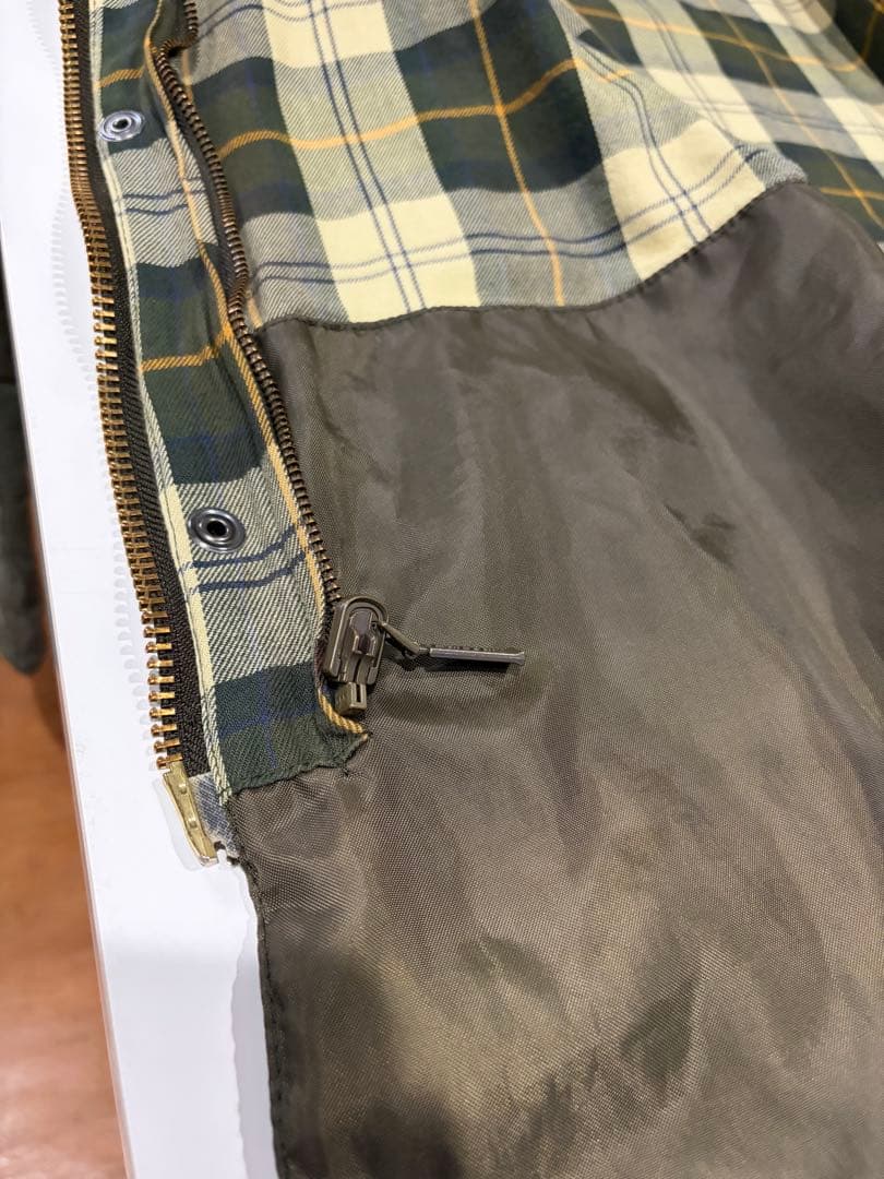 barbour　白タグ　ビデイル　ウォッシュド　セージ　38