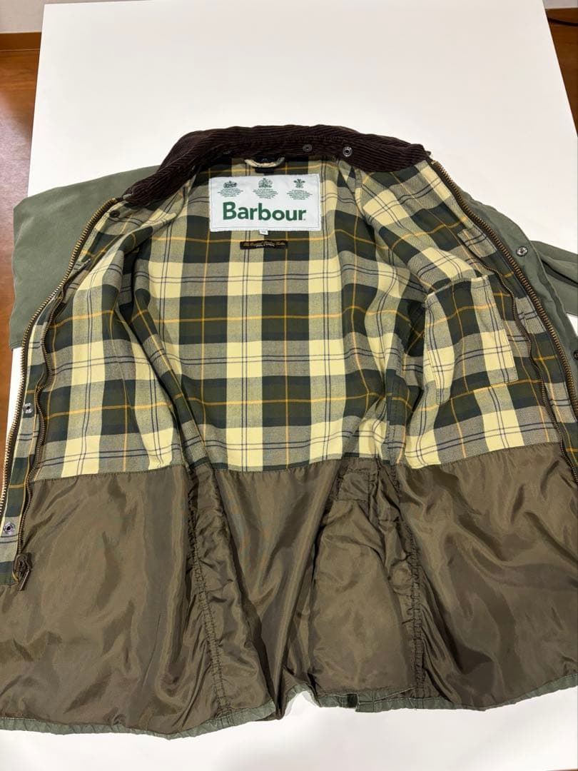 barbour　白タグ　ビデイル　ウォッシュド　セージ　38
