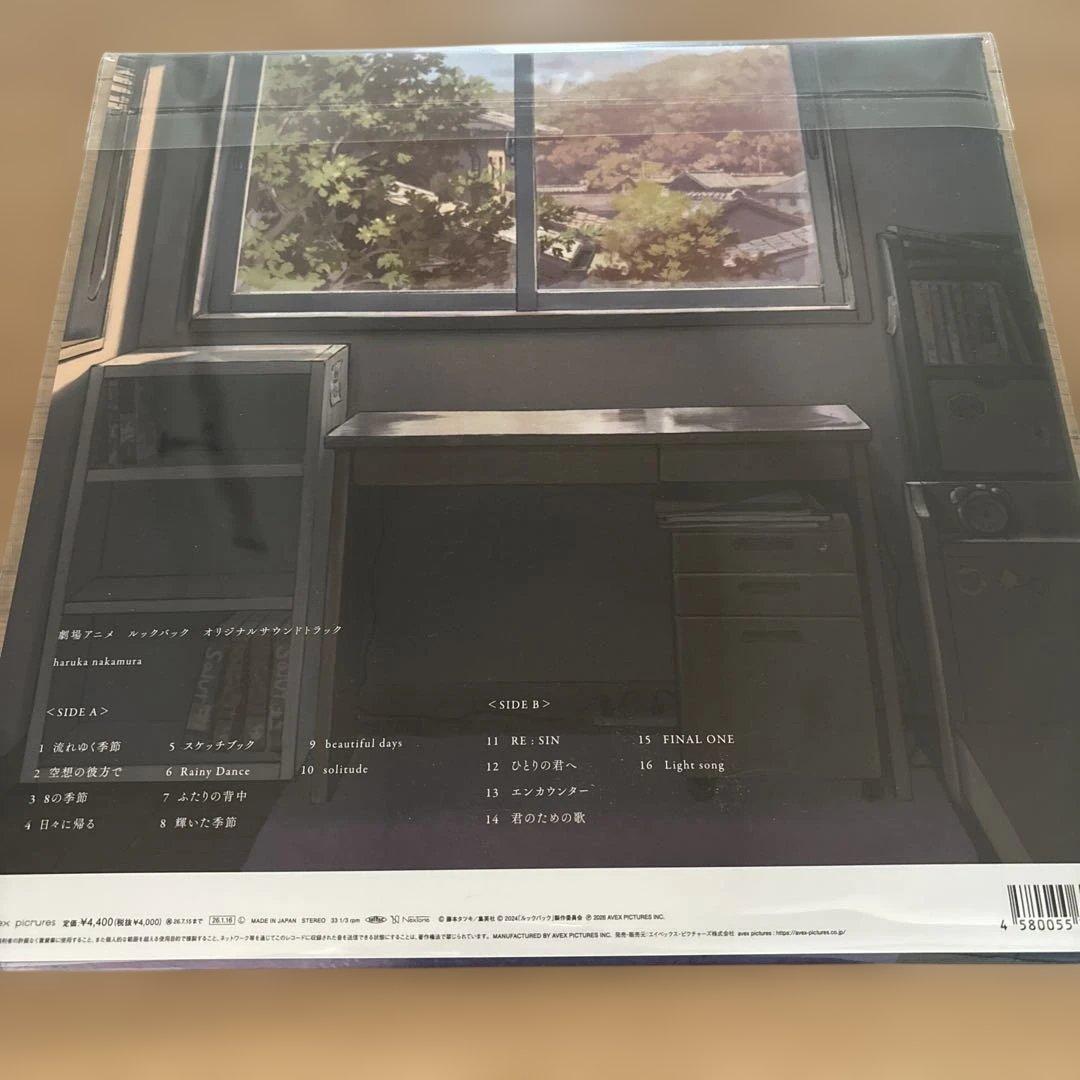未開封 ルックバック レコード LP 缶バッジ ルックバック展 限定 特典付き