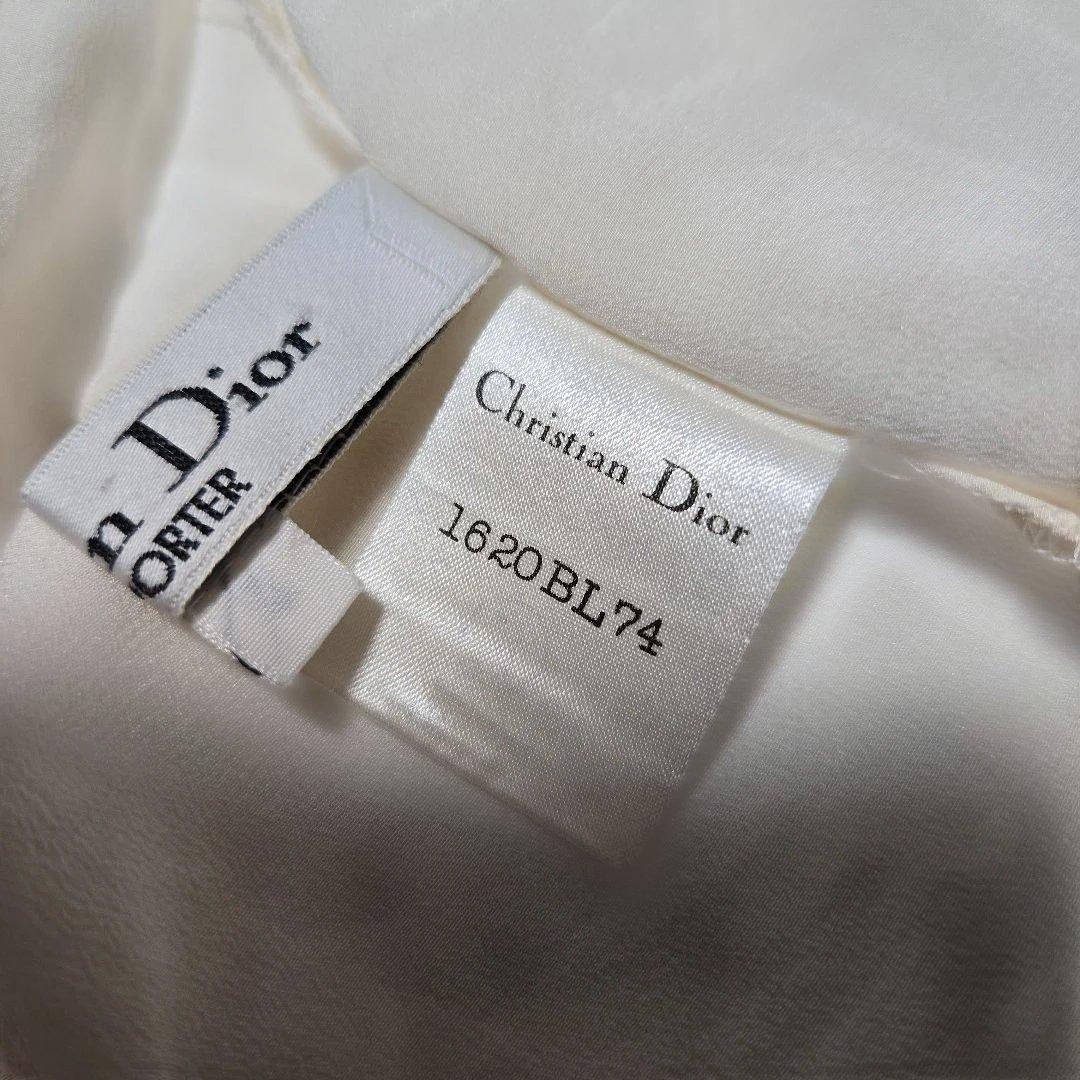 Christian Dior クリスチャン・ディオール ボウタイブラウス シルク