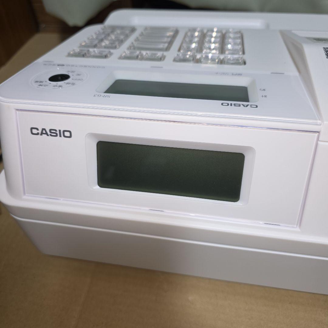 SR-G3-EX-WE ほぼ新品 CASIO(カシオ) 電子レジスター ホワイト