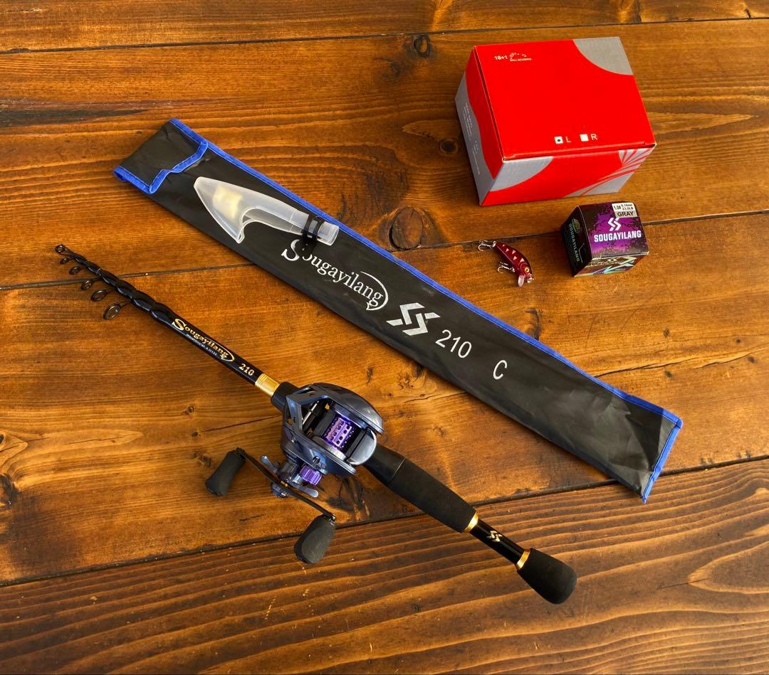 釣り竿セット　バスロッド　7ft ベイトロッド　バス釣り　新品　ベイトフィネス
