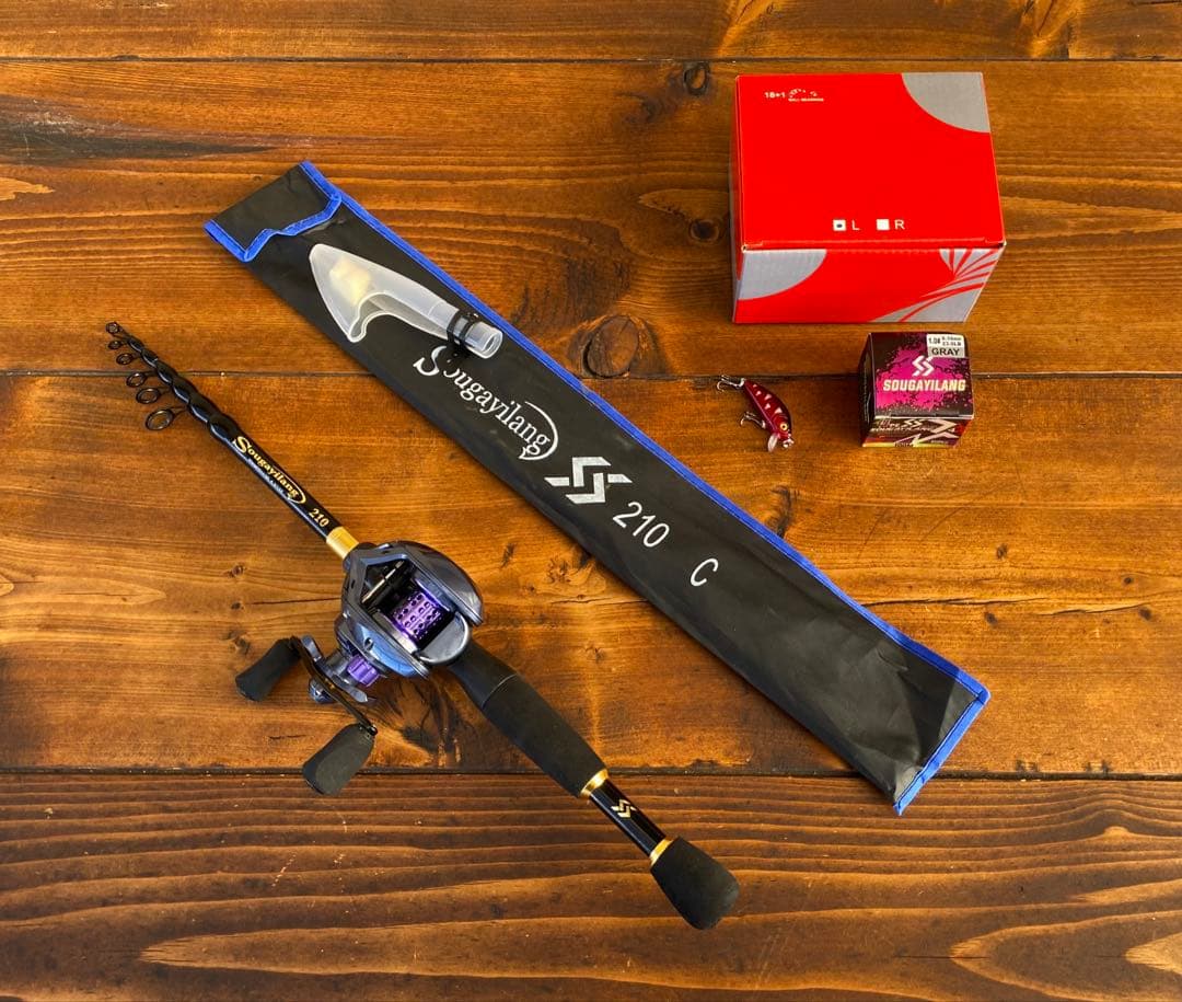 釣り竿セット　バスロッド　7ft ベイトロッド　バス釣り　新品　ベイトフィネス
