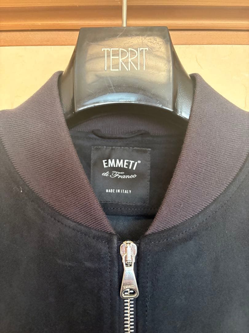訳ありEMMETI スエード ボンバージャケット