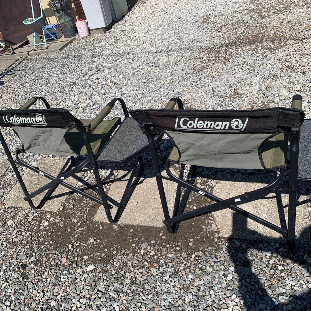 コールマン(Coleman) サイドテーブル付デッキチェア 折り畳み