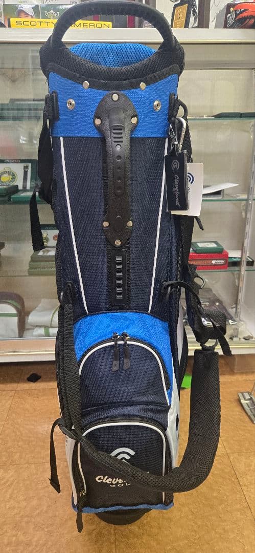こうせいじ　Cleveland Golf キャディバッグ 青黒白