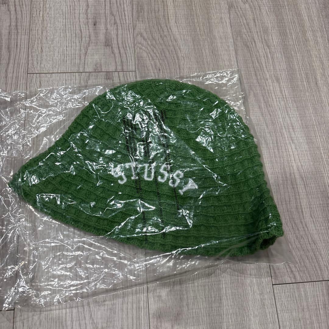 帽子 Stussy Bucket Hat Waffle Knit \"Green\"