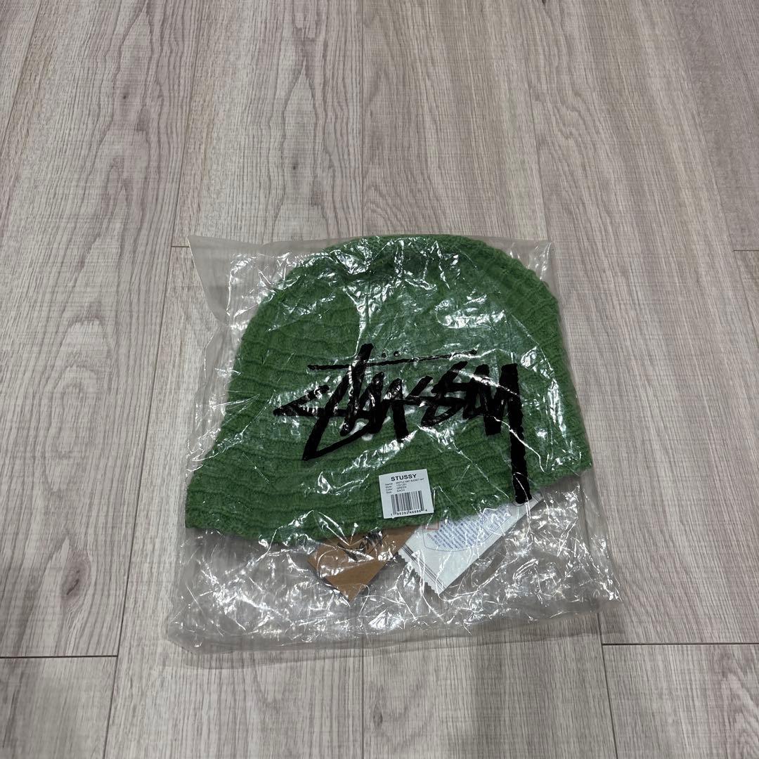 帽子 Stussy Bucket Hat Waffle Knit \"Green\"
