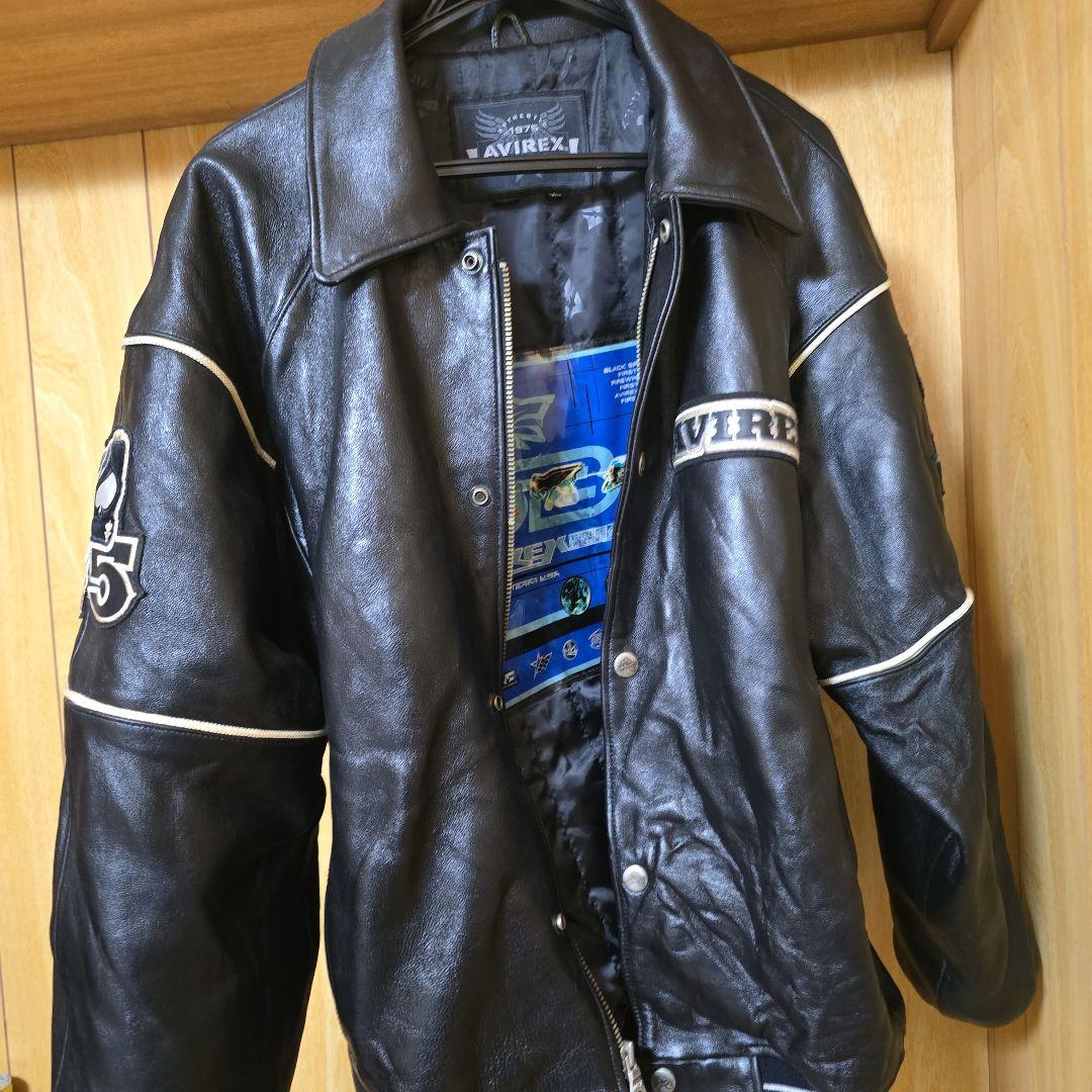 AVIREX レザージャケット 黒