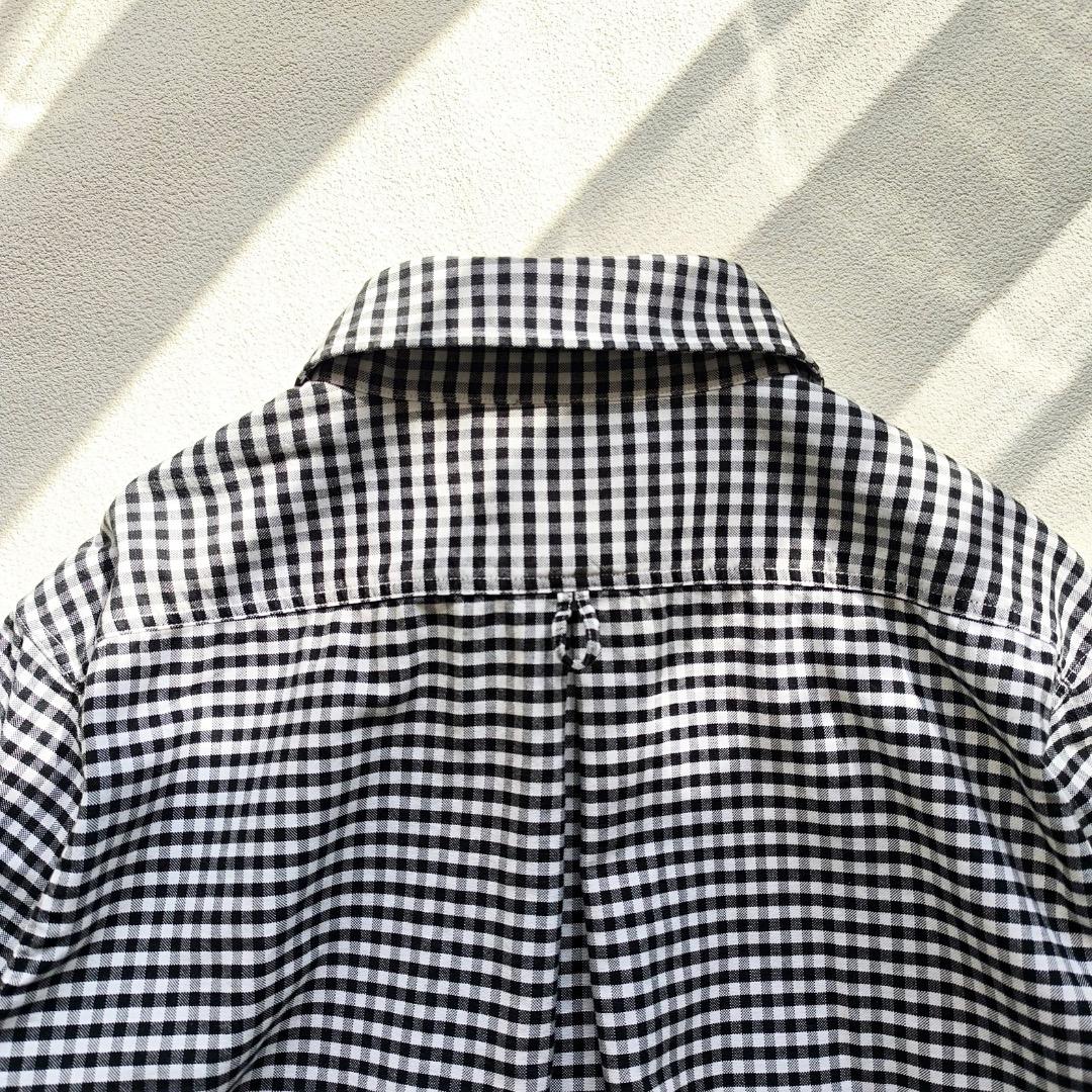 美品 DANTON ダントン ラウンドカラー プルオーバーシャツ 38 チェック