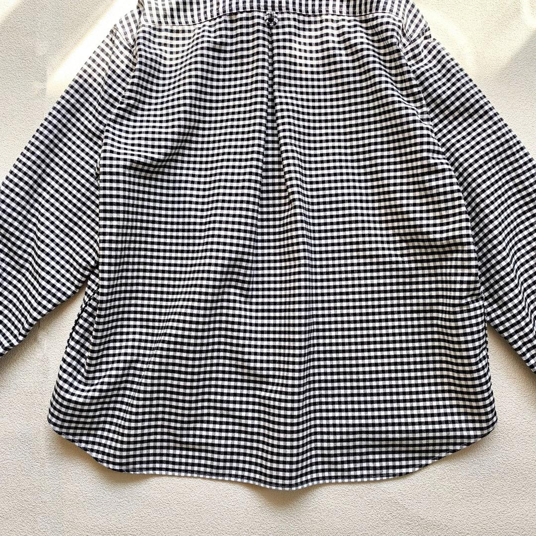 美品 DANTON ダントン ラウンドカラー プルオーバーシャツ 38 チェック