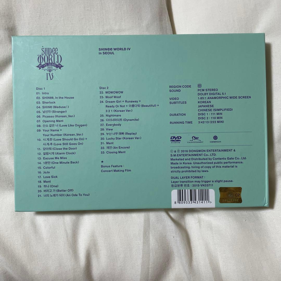 ミュージック SHINee WORLD IV in SEOUL 2015 DVD