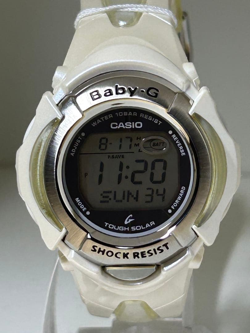 美品CASIO Baby-G Tough Solar White Veil