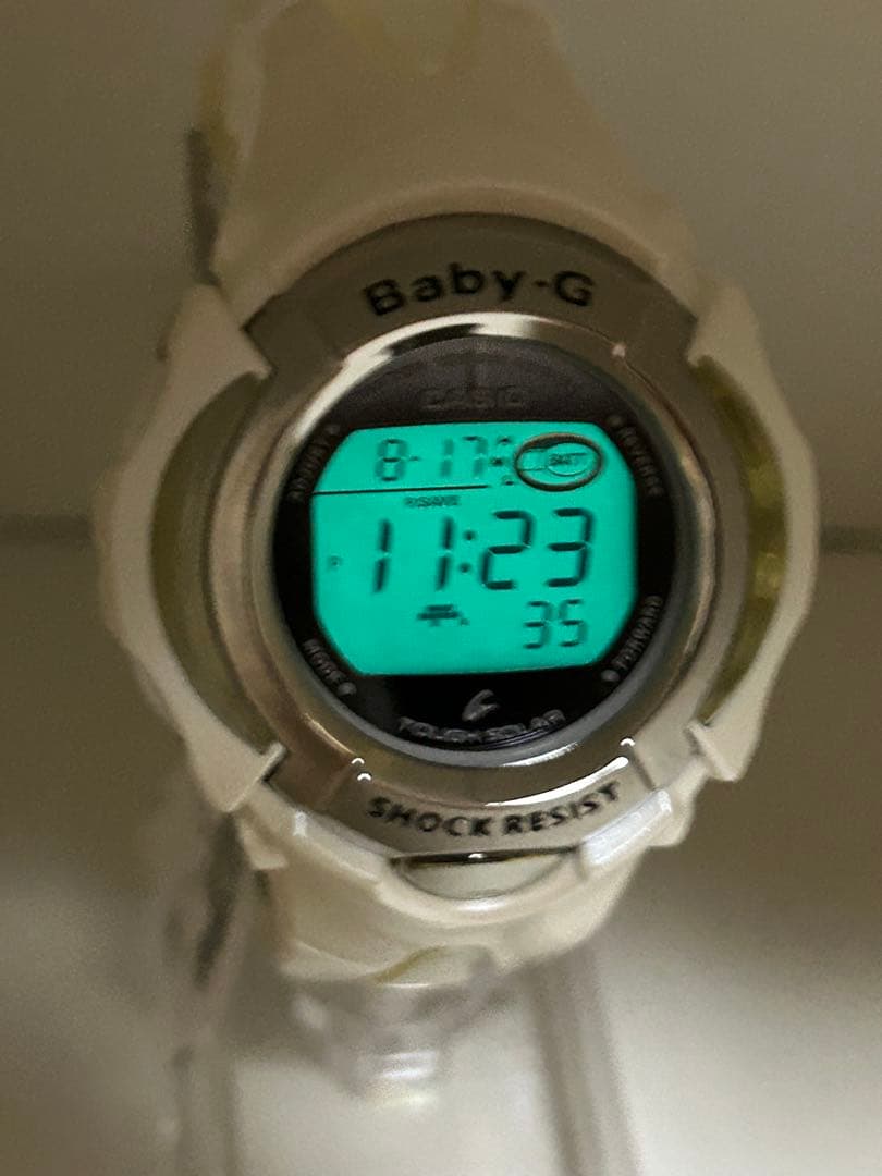 美品CASIO Baby-G Tough Solar White Veil